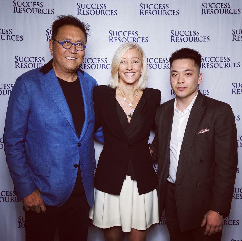 Martin Dai Nguyen with Kim & Robert Kiyosaki